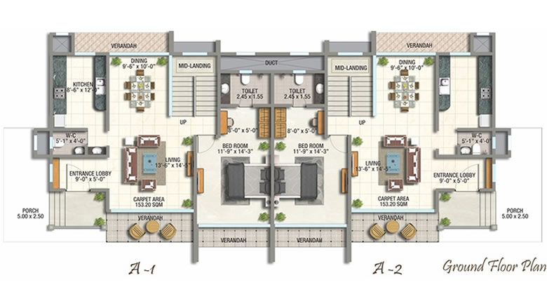 ground floor plan for Lonavala villa 
